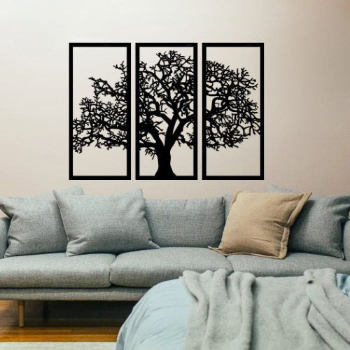 3D Wooden Tree Wall Art – Attractive Home Wall Decoration for Living Room & Bedroom