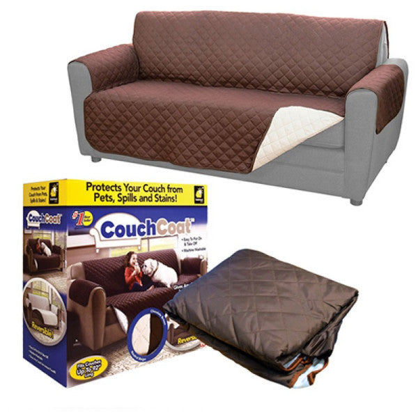 Double Sofa Cover – Reversible, Washable Couch Protector