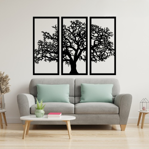 3D Wooden Tree Wall Art – Attractive Home Wall Decoration for Living Room & Bedroom