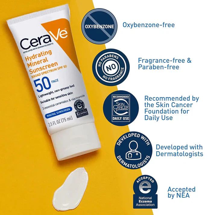 CeraVe 4-in-1 Skincare Kit – Cleanser, Serum, Night Cream & Sunblock for Radiant, Healthy Skin