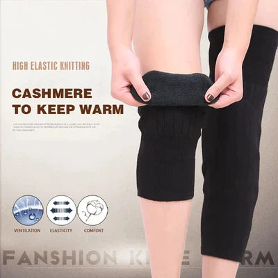 1 Pair Winter Thermal Knee Warmers – Comfortable Knee Protector for Cold Weather