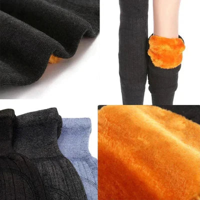 1 Pair Winter Thermal Knee Warmers – Comfortable Knee Protector for Cold Weather