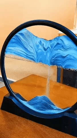 3D Moving Sand Mountain Lamp with Stand – Sandscape Painting & Moving Sand Art Home Decor